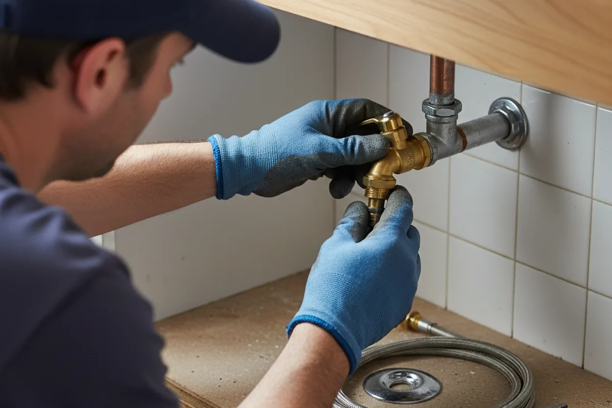 Shutoff valve and fitting work during Faucet and Fixture Repair in Tyrone